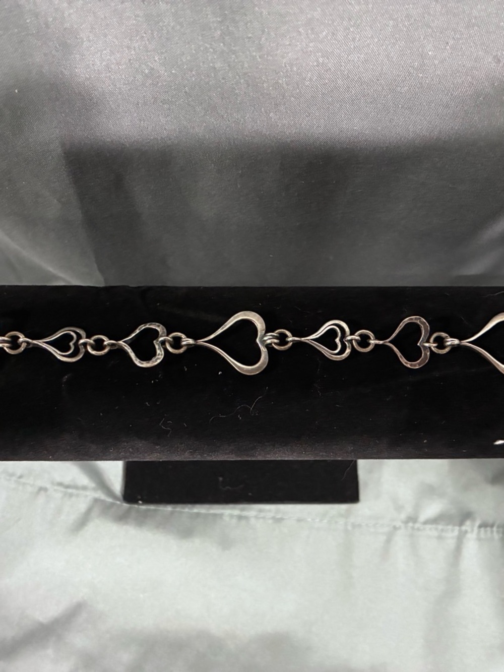 Silpada 0.925 sterling silver Heart Link Bracelet - Women's Heart Chain Bracelet